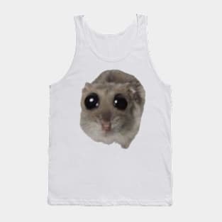 Big Eyed Hamster Meme Design Tank Top